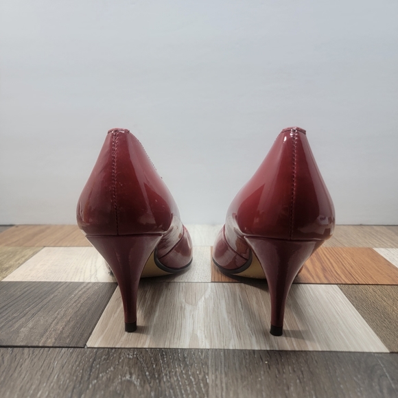 Women's 6M Dark Red Pumps - Picture 6 of 7